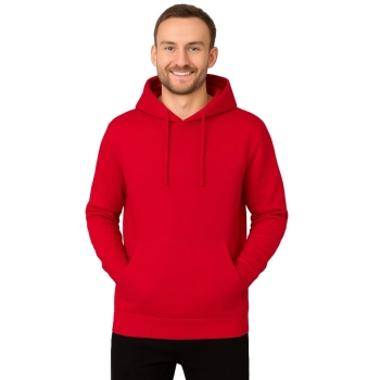 Bluza dresowa męska z kapturem kolor czerwony roz.XL